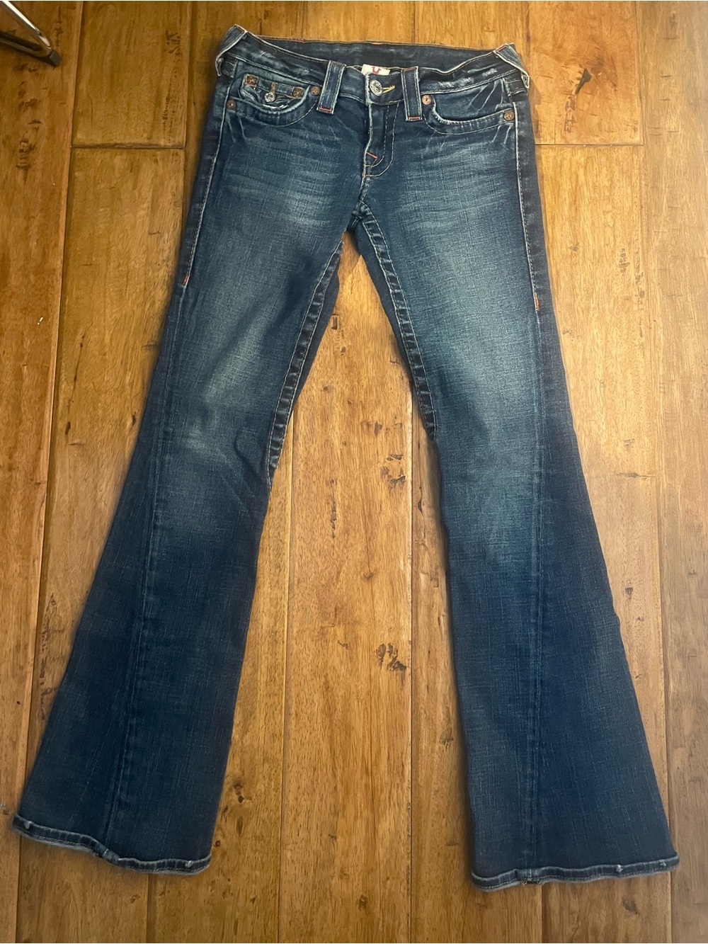 True Religion Y2K Flare Jeans Dark Wash Size 27